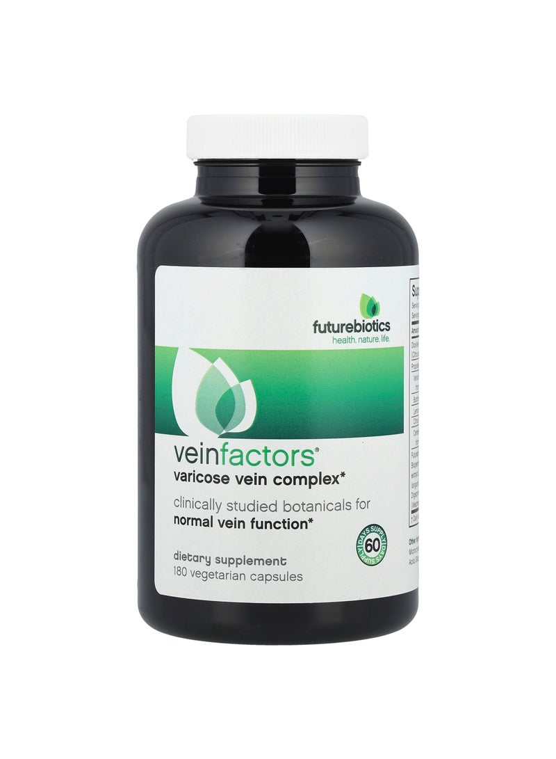 VeinFactors®, Varicose Vein Complex, 180 Vegetarian Capsules